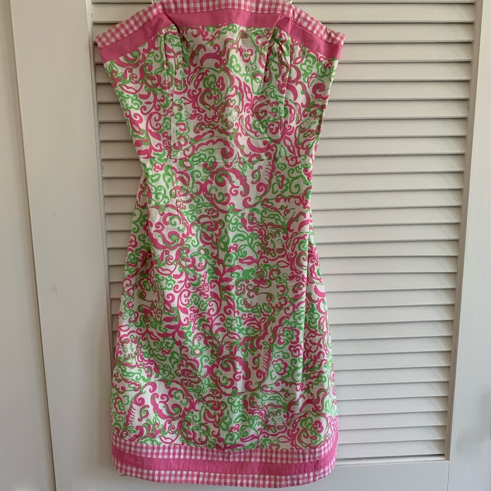 Strapless Lilly Pulitzer dress. Size 2.